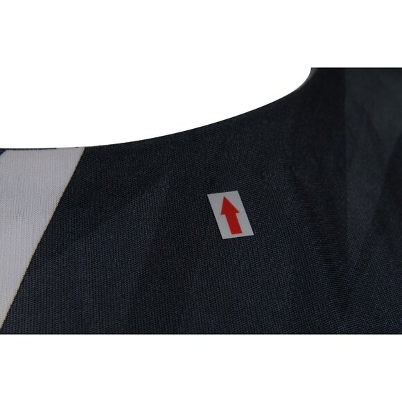 Emilio Pucci Print Long Sleeve Top IT 40 Medium Gray White Viscose Belted Blouse - Picture 7 of 16